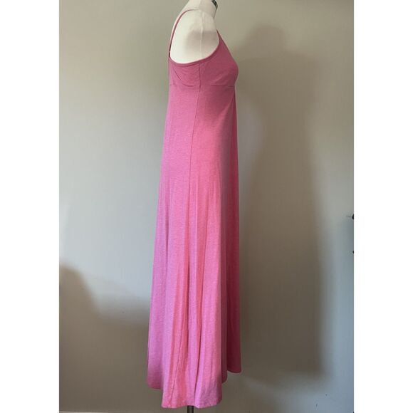 Womens Long Pink Maxi T-Shirt Halter Dress by Xhilaration sz Small - Picture 4 of 7